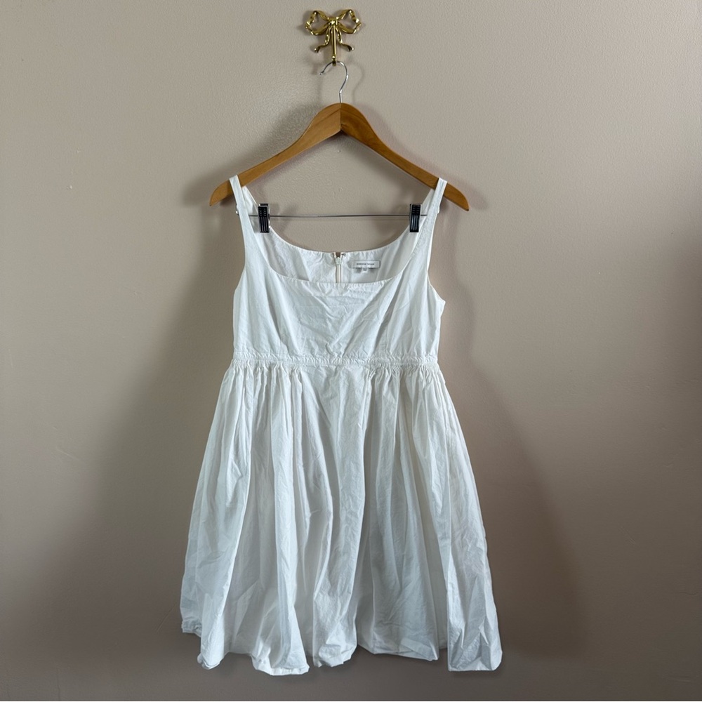 Rebecca Taylor Square Neck Sleeveless White Summer Dress - Empire‎ Waist Size 4 - Picture 3 of 7